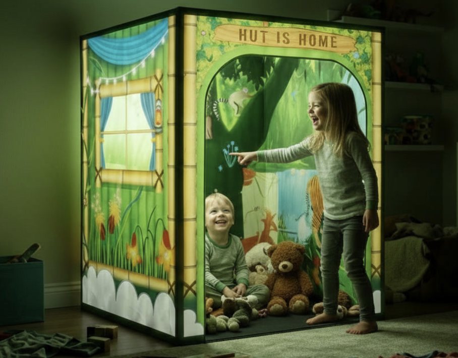 Portable Sensory Tent in the jungle theme